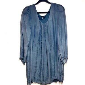 Allegra Milano 100  Italian Silk Flowy Mini Dress Size Sz M